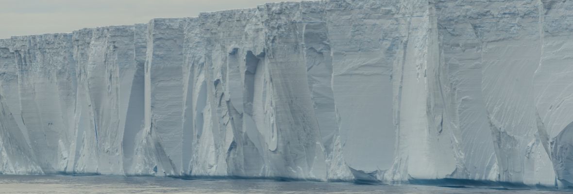 The side of a tabular iceberg... Or the edge of the world? 