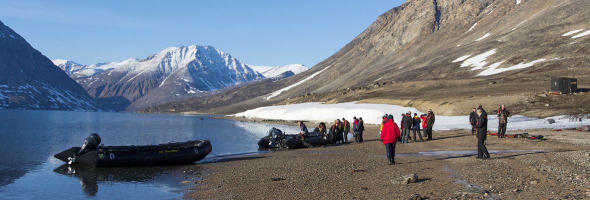 Zodiac landing in the National Park