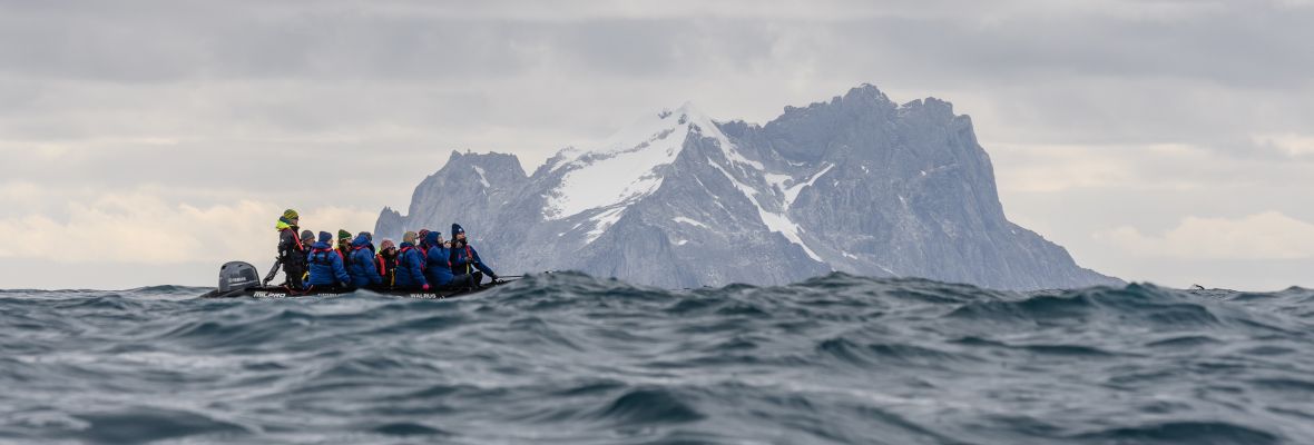 Exploring the coast of Antarctica by Zodiac