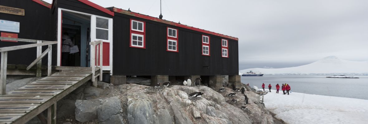 Historic huts on the Antarctic Peninsula