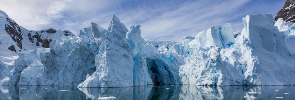 Glacial scenery in Antarctica