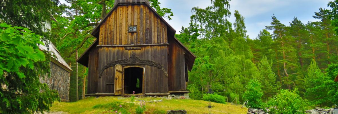St Madelaine's Church on Ruhnu. From 1643, oldest wooden building in Estonia St Madelaine's Church on Ruhnu. From 1643, oldest wooden building in Estonia