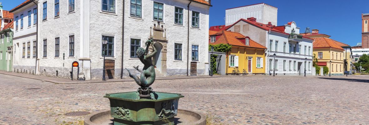 Central square in Old Kalmar, Sweden Central square in Old Kalmar, Sweden