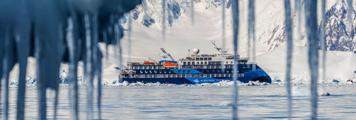 Ocean Victory in her element in the ice of Antarctica