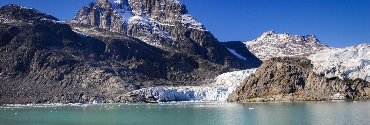 Glacial scenery in West Greenland