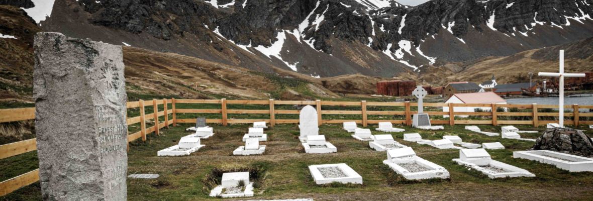 The grave of Sir Ernest Shackleton, Grytviken, South Georgia The grave of Sir Ernest Shackleton, Grytviken, South Georgia
