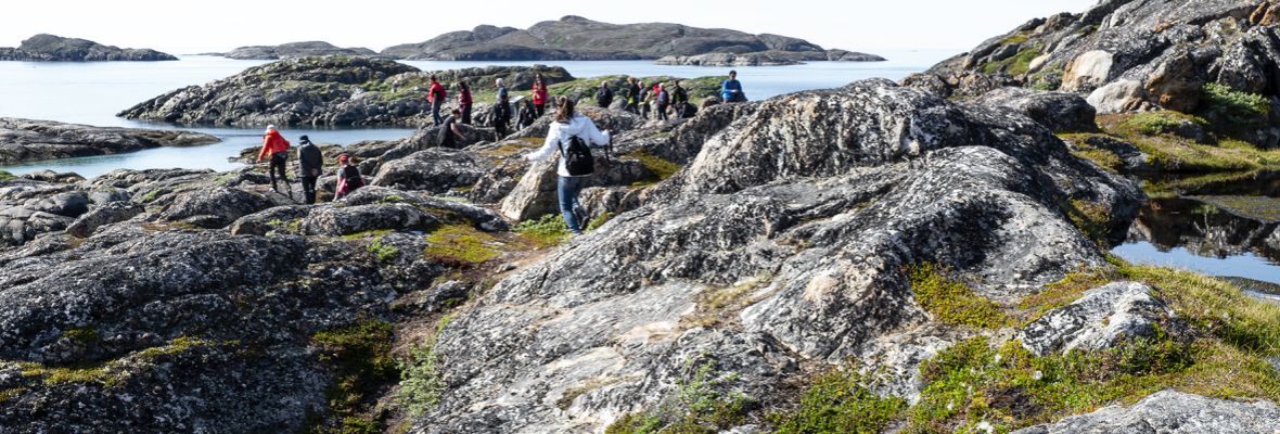 Hike in the Greenlandic landscape