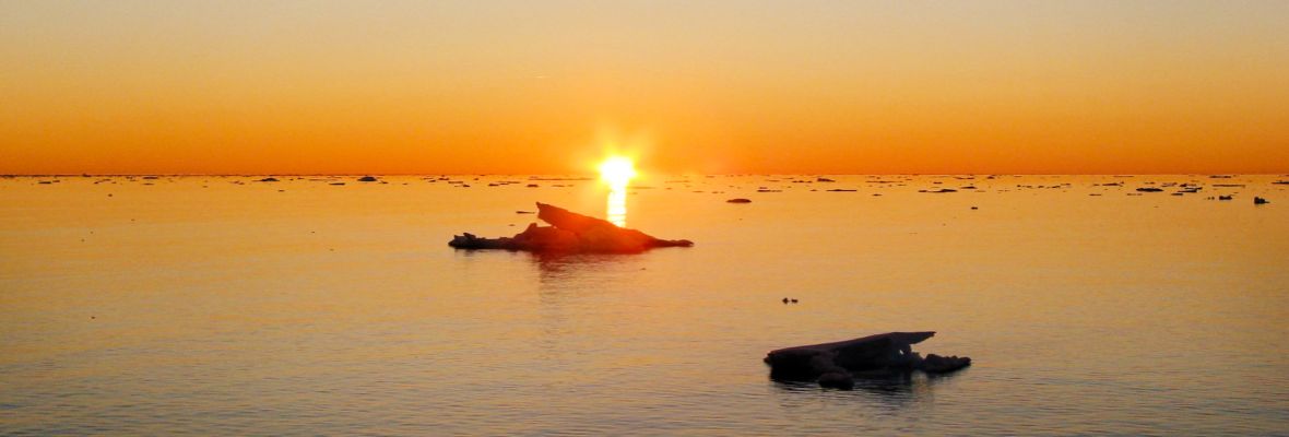 Sunset in Svalbard