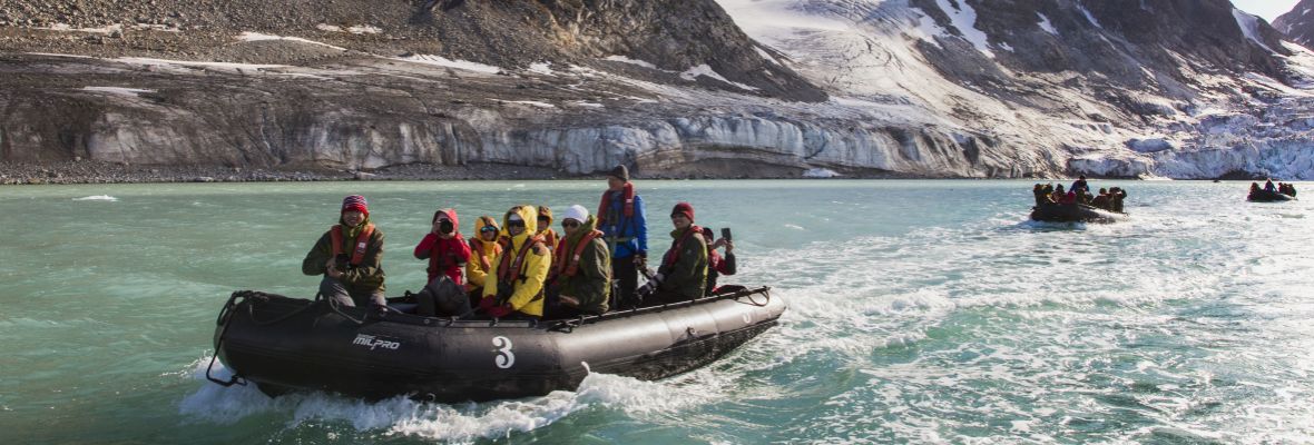 Part of our adventure will be by Zodiac cruising Part of our adventure will be by Zodiac cruising
