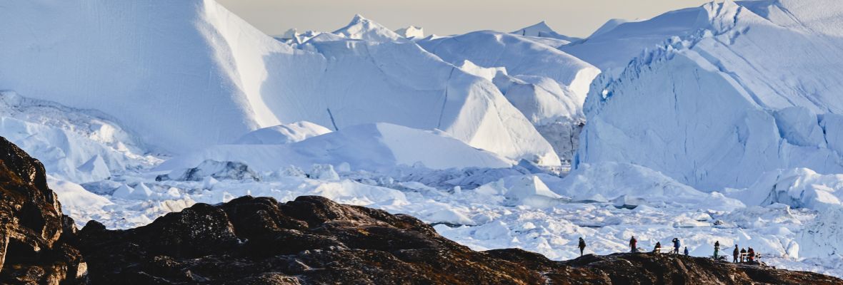 Looking over Ilulissat Icefjord