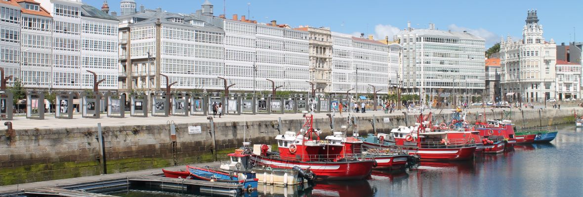 Harbor in A Coruña, Spain