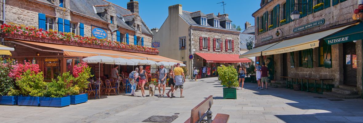 The ancient walled city of Concarneau, France