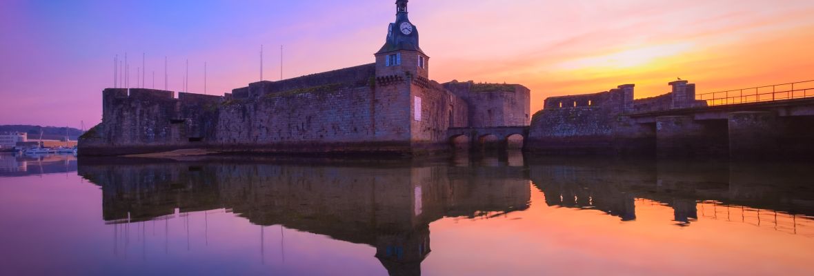 Concarneau at sunrise, France