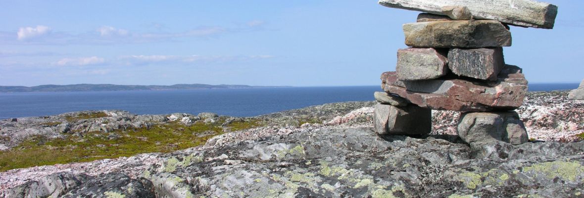 Inukshuk in Nunavut, Canada