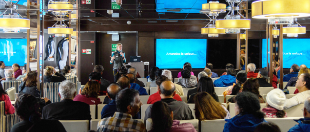 Educational lectures onboard the ship