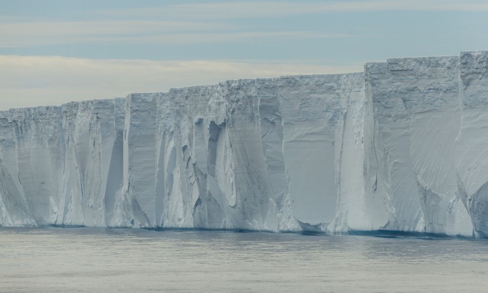 The side of a tabular iceberg... Or the edge of the world? The side of a tabular iceberg... Or the edge of the world?