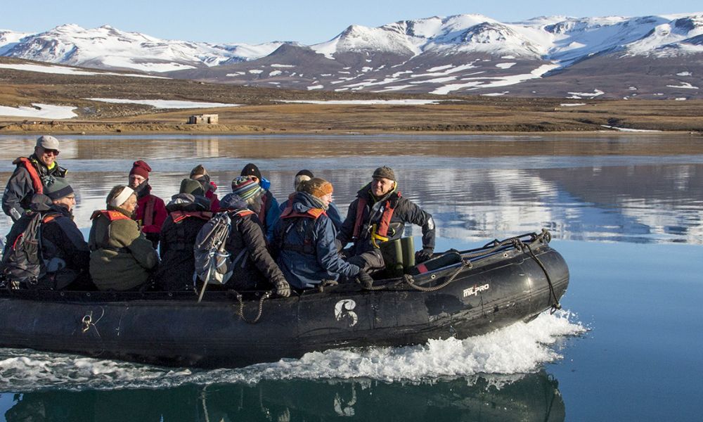 Zodiac cruising in the National Park
