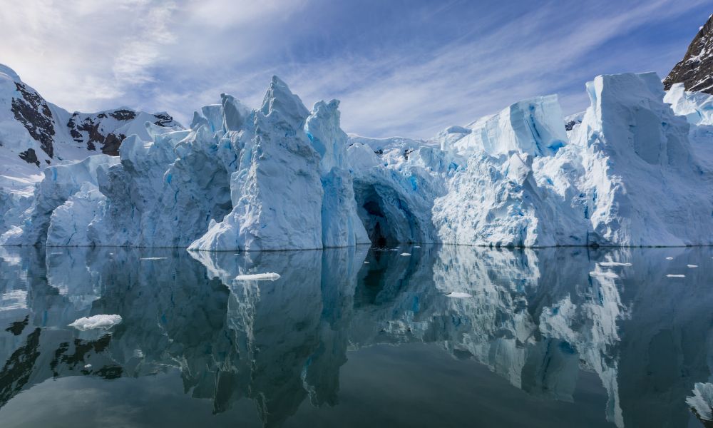 Glacial scenery in Antarctica