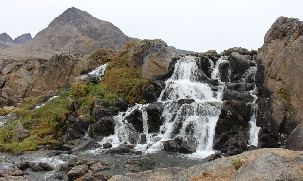 The Flower Valley waterfall, Tasiilaq