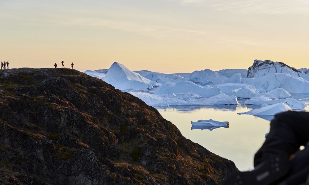 Watching the icebergs Watching the icebergs