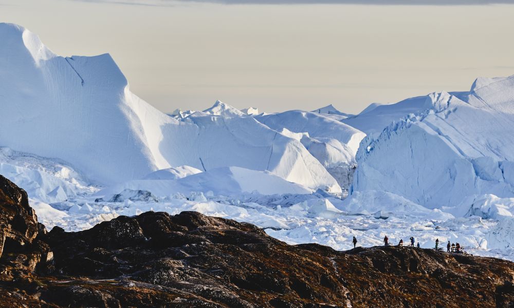 Looking over Ilulissat Icefjord Looking over Ilulissat Icefjord