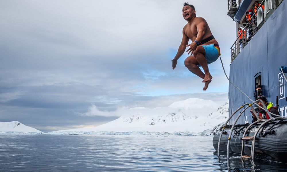 Taking the polar plunge! 