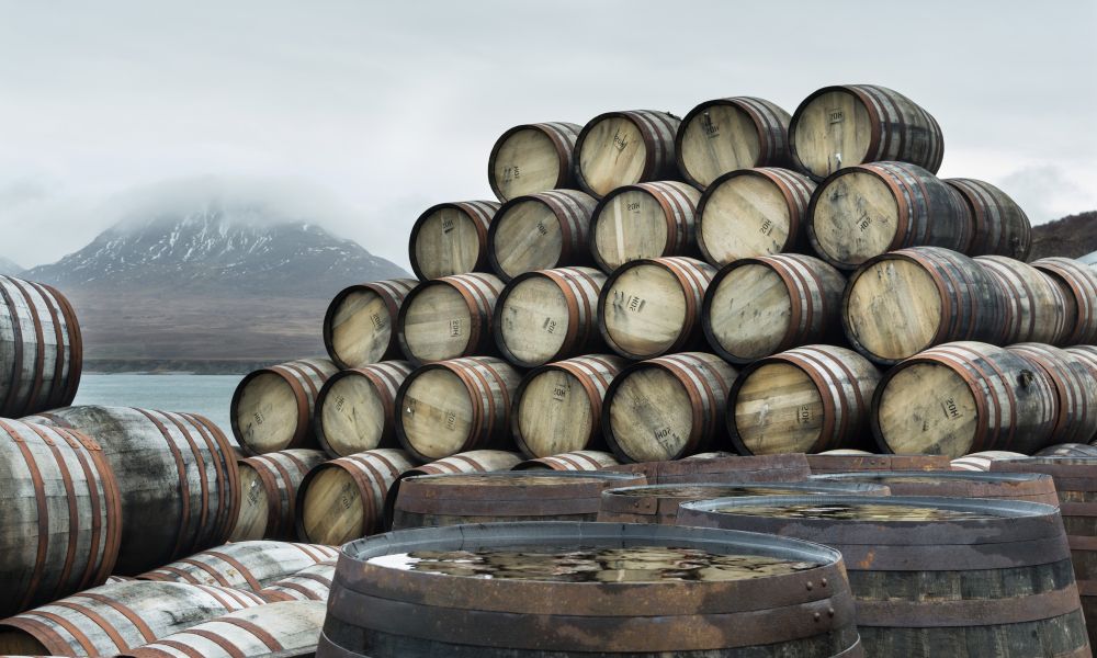 Whisky barrels 