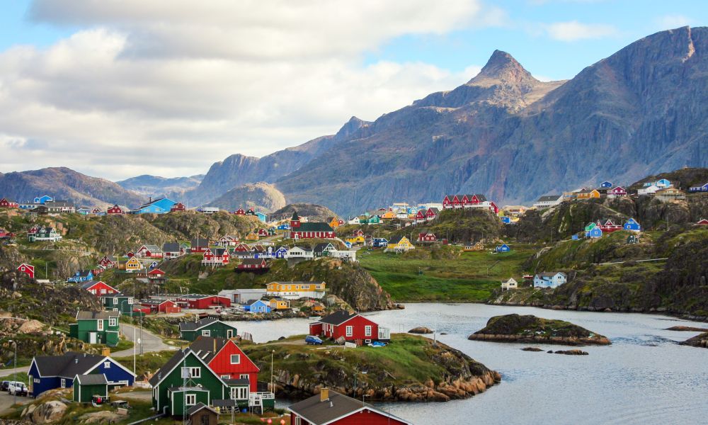 The city of Sisimiut The city of Sisimiut
