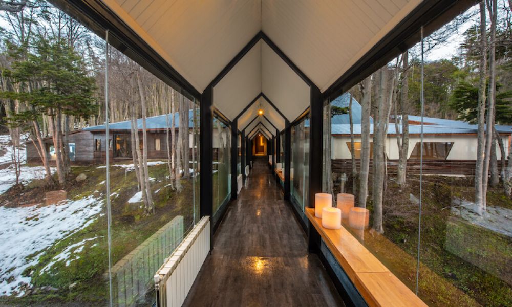 Elegant interior at Las Hayas Ushuaia Resort. Credits: Las Hayas Ushuaia Resort