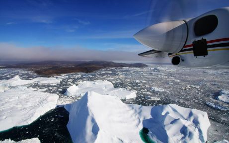 Polar flight sightseeing