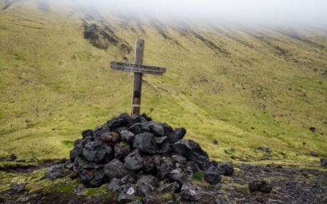 Cross on The Dutch men's hill, Jan Mayen