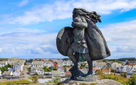 Viking Sculpture Haugesund Norway