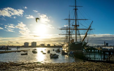 Historic dockyard, Portsmouth, England Historic dockyard, Portsmouth, England