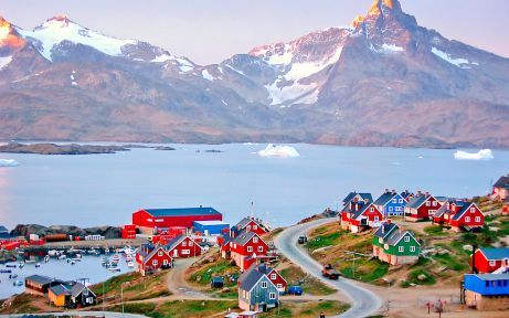 The town of Tasiilaq, East Greenland The town of Tasiilaq, East Greenland