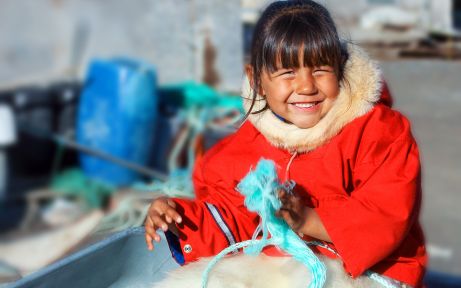 Girl in Niaqornat, Greenland Girl in Niaqornat, Greenland