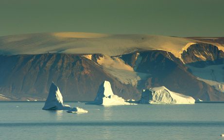 Icebergs near Qaanaaq, North Greenland
