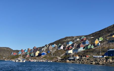 Colourful homes in Kangaamiut, Greenland