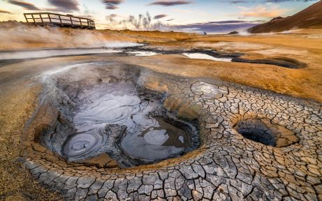 Geothermal area near lake Myvatn